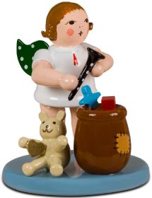 Weihnachtsengel mit Geschenkesack, ohne Krone