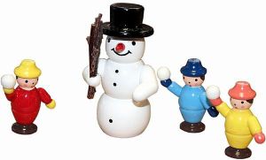 Schneemann mit Kindern Schneemann mit Kindern