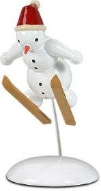 Schneemann als Skispringer Schneemann als Skispringer