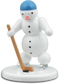 Schneemann Eishockeytorwart