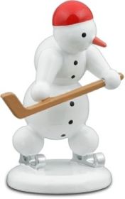 Schneemann Eishockeyspieler Schneemann Eishockeyspieler