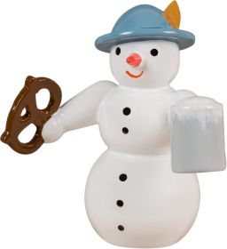 Schneemann - mit Brezel und Krug Schneemann - mit Brezel und Krug