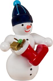 Schneemann - mit Nikolausstiefel Schneemann - mit Nikolausstiefel