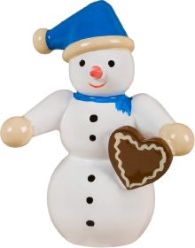 Schneemann - mit Pfefferkuchenherz