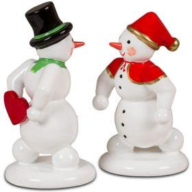 Schneemann und Schneefrau - Valentinstag Schneemann und Schneefrau - Valentinstag