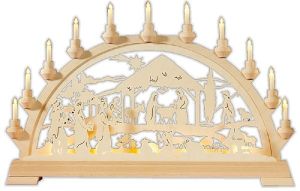 Schwibbogen Christigeburt mit Königen Schwibbogen Christigeburt mit Königen