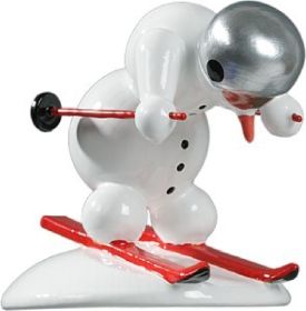 Schneemann Abfahrtsläufer alpin Schneemann Abfahrtsläufer alpin