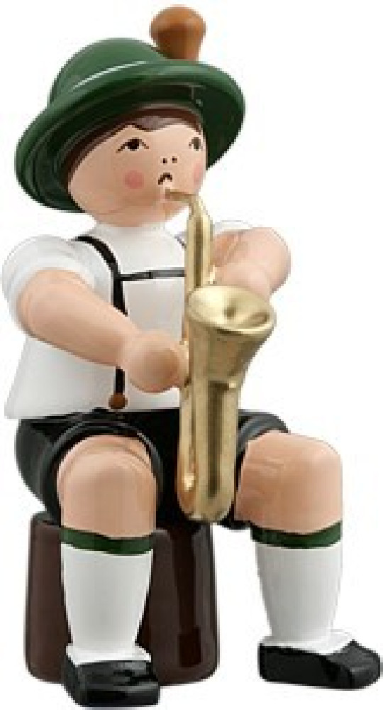 Bayernmusikant mit Saxophon