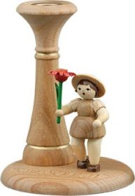Blumenkind mit Kerzenhalter Natur Blumenkind mit Kerzenhalter Natur