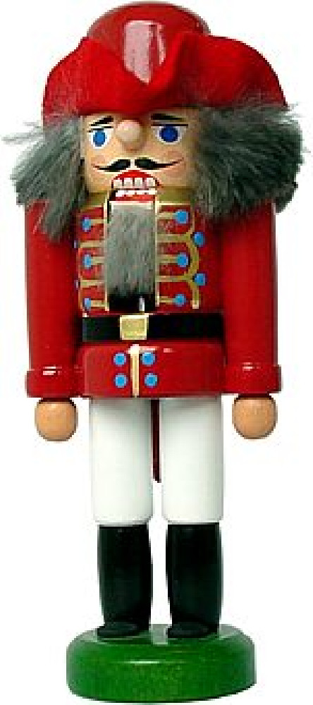 Korporal in roter Uniform
