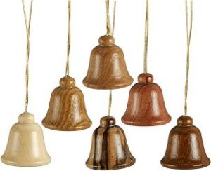 Osterschmuck 6teilig / Glocken natur Osterschmuck 6teilig / Glocken natur