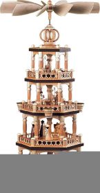 Pyramide heilige Geschichte mit Säulendesign 4-stöckig Natur Pyramide heilige Geschichte mit Säulendesign 4-stöckig Natur