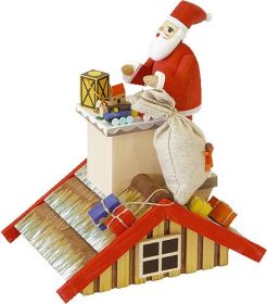 Rauchhaus mit Santa