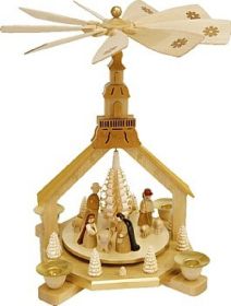 Weihnachtspyramide Kirche, Christi Geburt Weihnachtspyramide Kirche, Christi Geburt