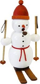 Räuchermann Schneemann auf Skier Räuchermann Schneemann auf Skier
