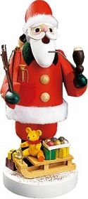 Räuchermann Weihnachtsmann mit Schlitten Räuchermann Weihnachtsmann mit Schlitten
