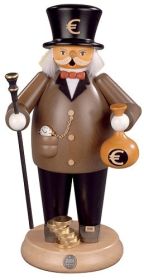 Räuchermännchen Banker mit Geldsack Räuchermännchen Banker mit Geldsack