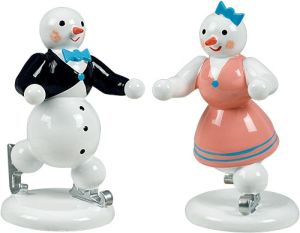 Schneemann Eiskunstlaufpaar Schneemann Eiskunstlaufpaar