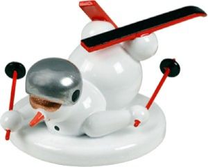 Schneemann Skisturz Schneemann Skisturz