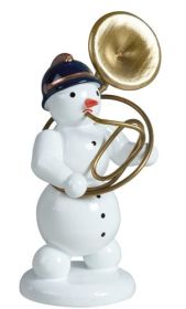 Schneemann mit Sousaphon Schneemann mit Sousaphon