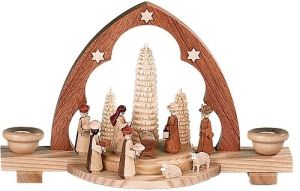 Schwibbogen Christi Geburt, natur Schwibbogen Christi Geburt, natur