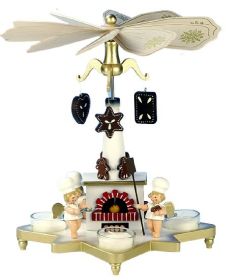 Teelichtpyramide Bäckerengel Teelichtpyramide Bäckerengel