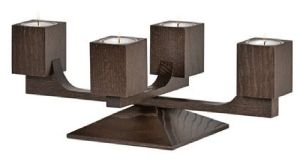 Adventsleuchter Varius, Mooreiche Adventsleuchter Varius, Mooreiche