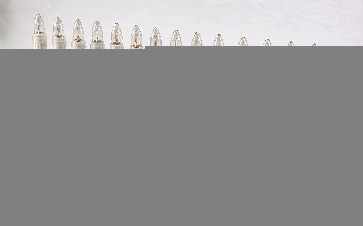 Außenlichterkette - 15 elektr. Kerzen (15 x 3W)