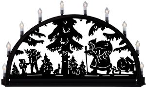 Außenschwibbogen aus Metall, Motiv - Santa Claus - 2,50 x 1,25 m Außenschwibbogen aus Metall, Motiv - Santa Claus - 2,50 x 1,25 m