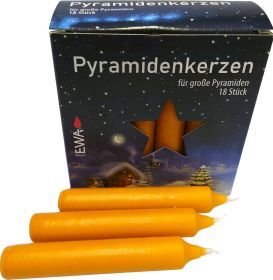 Pyramidenkerzen - 17 mm, natur Pyramidenkerzen - 17 mm, natur