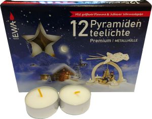 12 Pyramidenteelichte Premium 12 Pyramidenteelichte Premium
