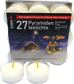 27 Pyramidenteelichte Premium Plus 27 Pyramidenteelichte Premium Plus