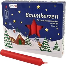 Baumkerzen - 13 mm, rot Baumkerzen - 13 mm, rot