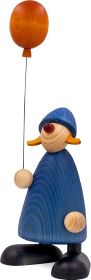 Gratulantin Lina mit Luftballon - groß, blau