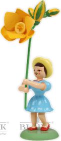 Blumenkind mit Freesie, farbig Blumenkind mit Freesie, farbig