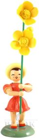 Blumenkind mit Butterblume, farbig