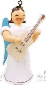 Langrockengel mit Gitarre, 22 cm - farbig