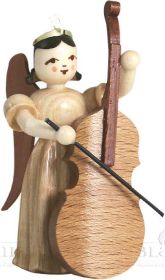 Faltenlangrockengel mit Bass, natur