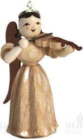 Faltenlangrockengel mit Violine, natur