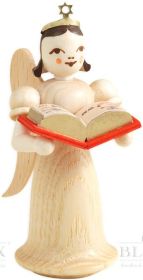 Langrockengel mit Märchenbuch, natur
