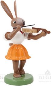 Osterhase mit Violine, farbig