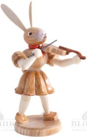 Osterhase mit Violine, natur