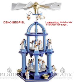 Dompyramide mit Langrockengel, 2 Etagen, farbig Dompyramide mit Langrockengel, 2 Etagen, farbig