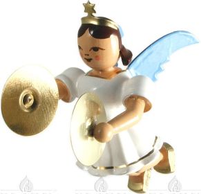 Schwebeengel mit Becken, farbig