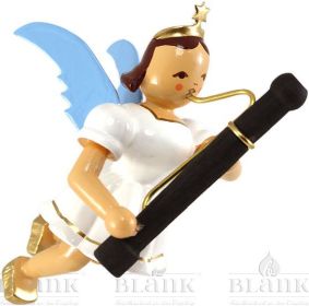 Schwebeengel mit Fagott, farbig