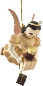 Schwebeengel mit Geschenke, natur