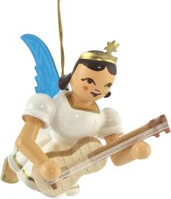 Schwebeengel mit Gitarre, farbig