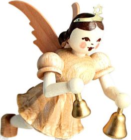 Schwebeengel mit Glocken, natur