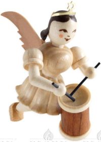 Schwebeengel mit Langtrommel, natur