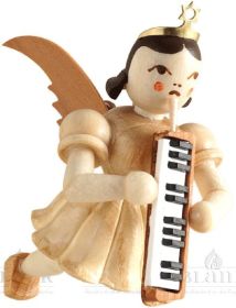 Schwebeengel mit Melodika, natur